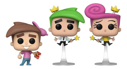 Funko Pop The Fairly Oddparents Timmy / Cosmo / Wanda 3pack