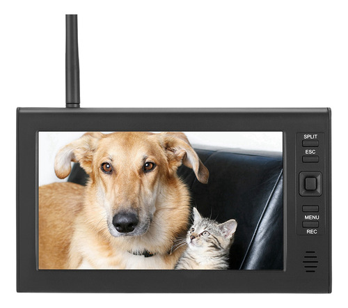 Sistema De Monitor Inalámbrico Wifi De 4 Canales Lcd De 7 Pu