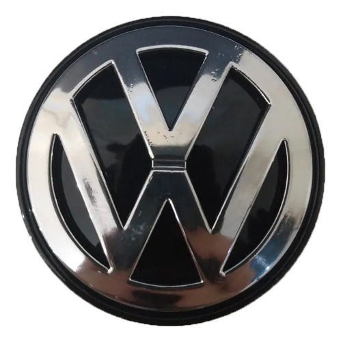 Calota Centro Roda Volkswagen Vw Boton Cromado 57mm