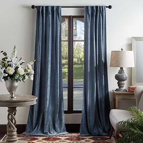 Martha Stewart Nápoles Chenille Solid Back Tab Window Curta