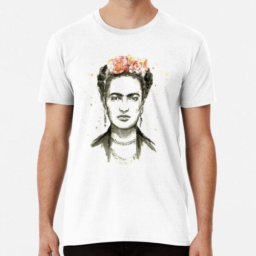 Remera Retrato De Frida Kahlo Camiseta Clásica Algodon Premi