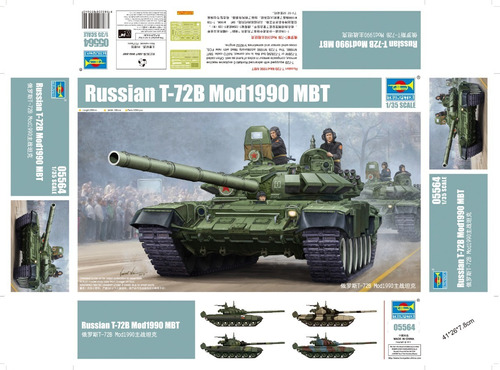 Trumpeter Kit 1/35 Russian T-72bm Mod1990 Mbt 05564