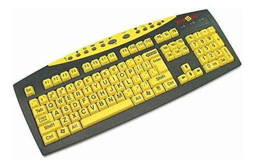 Keys-u-see Gran Keyboard-amarillo Amarillo W-blk Luweh