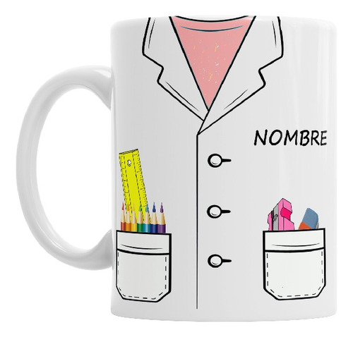 Tazas Para El Día Del Maestro Maestra Personalizado Con Caja