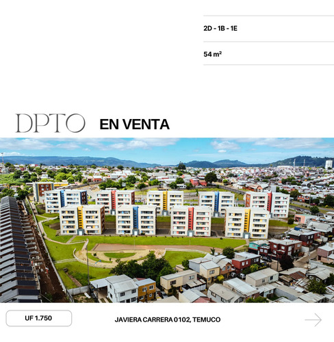Departamento En Venta - Condominio Lomas De Javiera - Temuco
