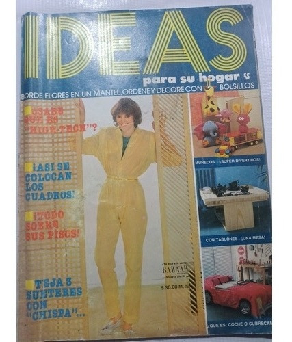 Revista Ideas Para Su Hogar Antigua Año 1980