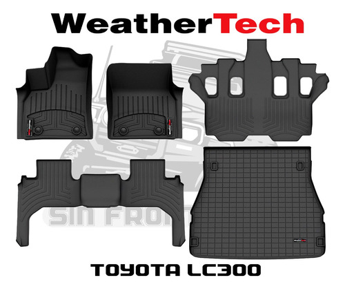 Alfombra Weathertech Tipo Bandeja Para Toyota Lc300