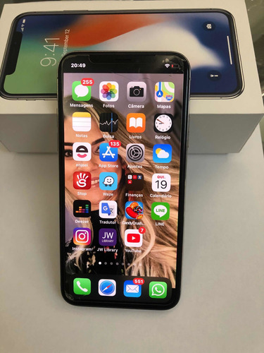 iPhone X Branco , 256 Gb , Impecável Zerado ! Facilito Pagto