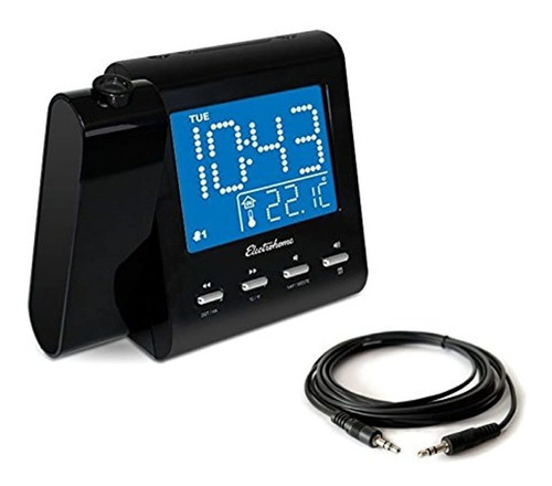 Reloj Despertador Con Radio Am/fm, Doble Alarma, Color Negro