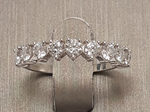 Aliança Ouro 18k Com 22 Moissanites 9pts 2,8mm Largura
