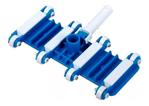 Imagen 2 de 10 de Limpiafondo Barrefondo Plastico 8 Ruedas Ancho 34cm Pileta