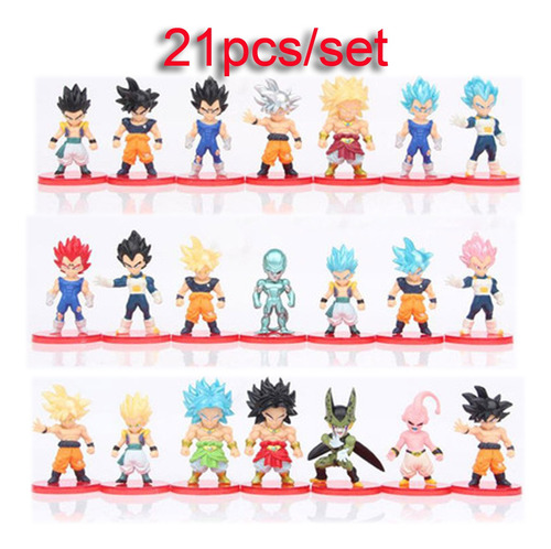 21 Unids/lote Dragon Ball Z Pvc Figura De Acción Juguete,