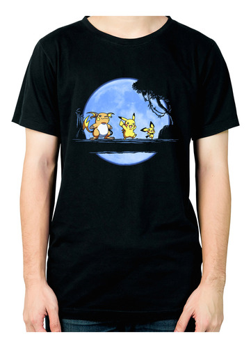 Remera Pokemon Evoluciones Pikachu Raichu 471 Dtg Minos