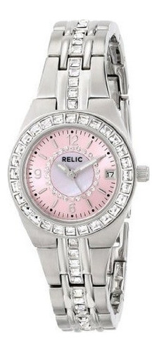 Reloj Zr11787 Queens Court Plateado De Relic Para Mujer