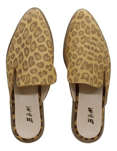 Zuecos Slippers Mule Sueco Mujer Cuero Vacuno - Kabul