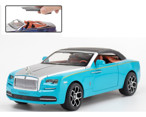 Rolls Royce Dawn 1/24 Miniatura Metal Coche Con Luz Y Sonido