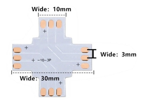 Kit 5 Conectores Fita Led Cct 3 Vias Modelos