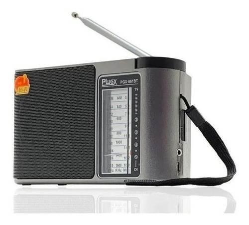 Rádio Am/fm Portátil Pilha Bateria Bivolt Usb Lelong Le-661