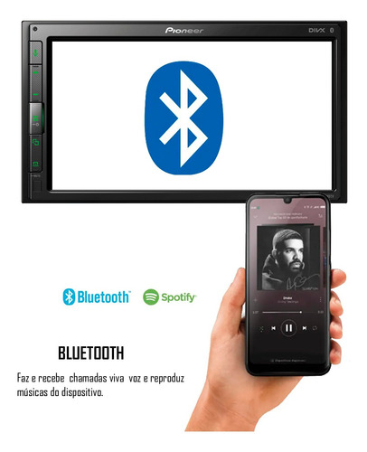 Multimídia 2din Pioneer Dmh-zs5280tv Tv Digital Bluetooth