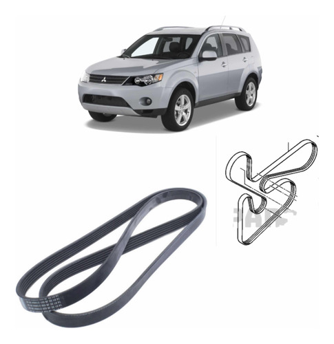 Correas De Accesorio Mitsubishi Outlander 2005-2012 Cw4w