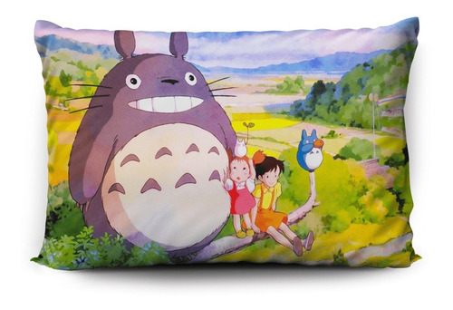 Imagen 1 de 5 de Funda De Almohada Mi Vecino Totoro 70x45cm Vudú Love