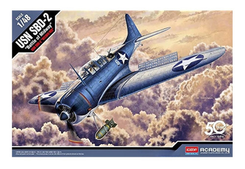 Academy 12335 Avion Usn Sbd-2  Battle Of Midway  Dauntless