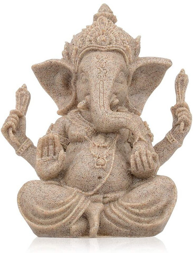 Ganesha Escultura De Buda, Estatuilla De Arenisca