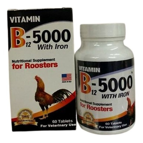 Imagen 1 de 2 de Vitamina B12-5000 Para Gallos X60 Y A 