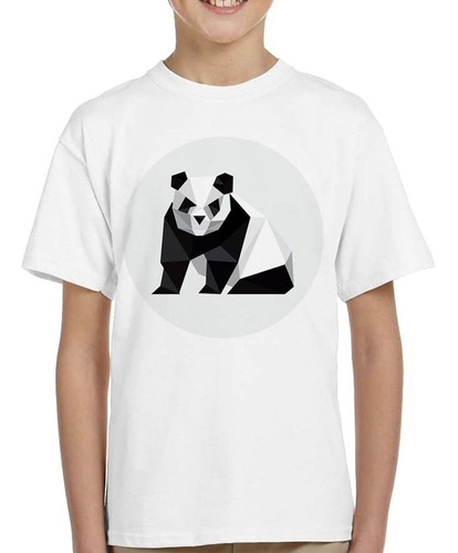 Remera De Niño Panda Bear Origami Oso Panda Art