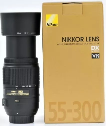 Lente Nikon 55-300mm F/4.5-5.6g Ed Dx Afs Vr 1ano