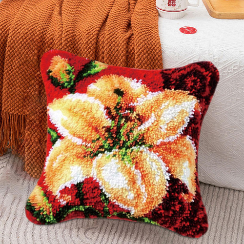 Diy Funda De Almohada Kits De Aguja De Lengüeta Decoración