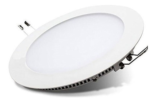Imagen 2 de 9 de Pack X 10 Panel Embutir Redondo 6w Led Macroled 220v