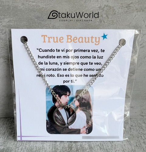 Collar Colgante Kdrama True Beauty Han Seo Jun Dorama Plata