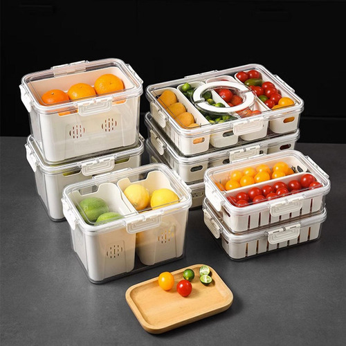 Contenedores De Frutas Para Refrigerador, 4 Rejilla