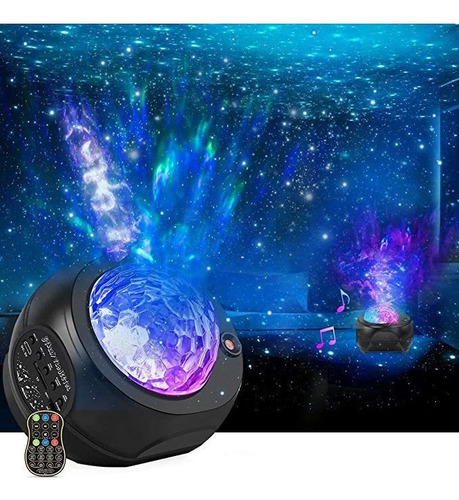 Proyector De Luz Nocturna De Galaxia, Nebulosa Y Olas Y