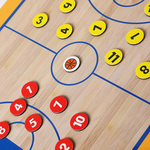 Tablero Táctico Magnético Plegable De Baloncesto Con Marcado