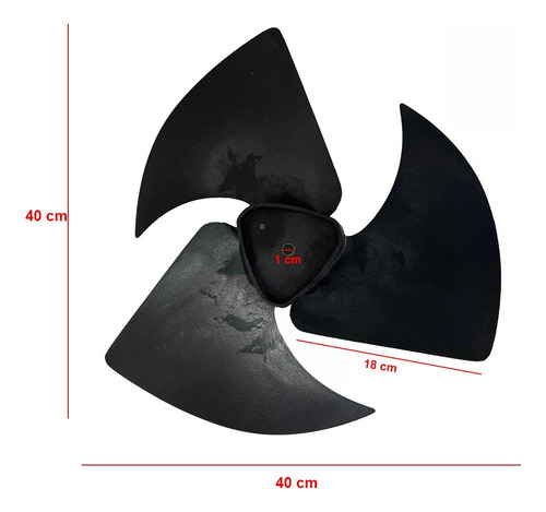 Aspa Condensador Minisplit 40cm Compatible Mirage 1 Ton Negro (Usado)