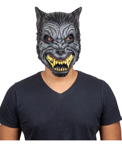 Máscara Lobo Lycan Halloween Terror Fiesta Disfraz