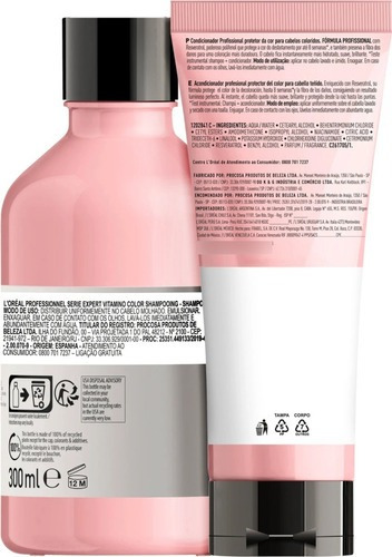Loreal Kit Vitamino Color Shampoo 300ml+ Condicionador 200ml