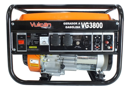 Gerador Vg3800 Gasolina 4t 208cc 7hp 3.75 Kva Bivolt Manual