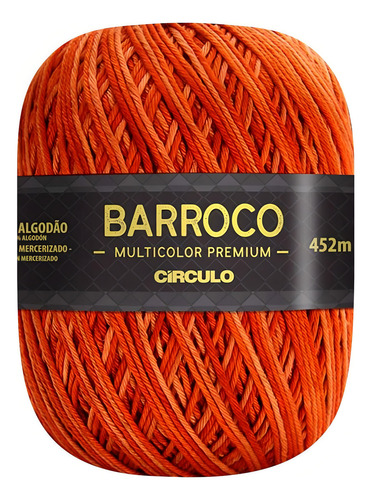 Barroco Multicolor Premium Kit 3un 6 Fios 400g Linha Crochê Cor Calendula