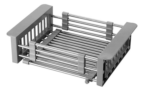 Secaplatos Escurridor Cubierto Expansible Aluminio Reforzado Gris