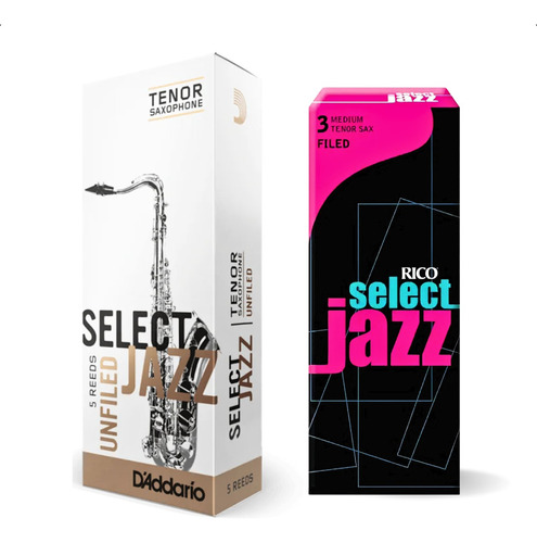 Palheta Select Jazz Rico Sax Tenor 1 Unidade Escolha Numero