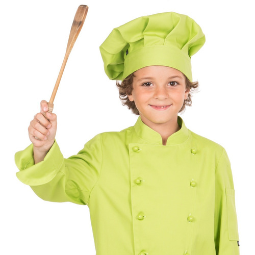 Gorro Chef Ajustable Par Aniño Color Pistachio Talla 12