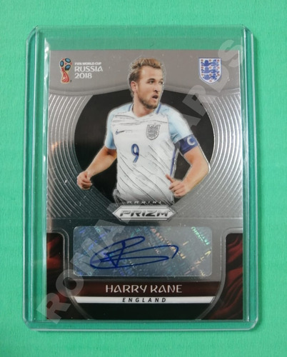 Tarjeta Prizm 2018 Harry Kane Autografiada Inglaterra