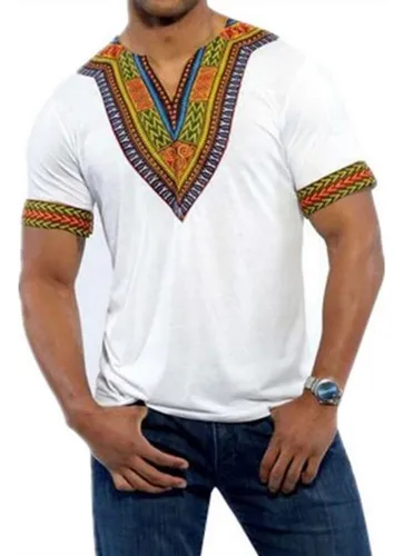 Camisas africanas masculinas 2025
