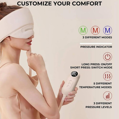 Masajeador Eléctrico Con Gorro, Masajeador De Ojos Y Cabeza