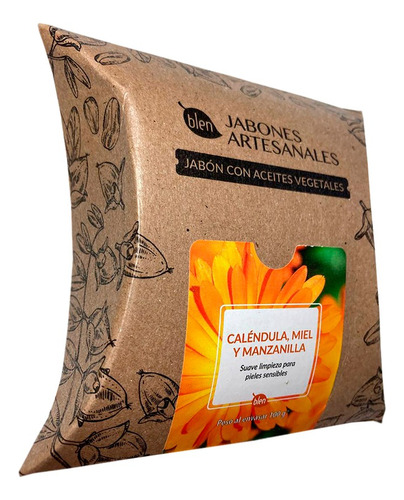 Jabón Artesanal De Caléndula, Miel Y Manzanilla Blen