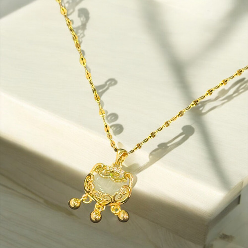 Collar Hello Kitty Gato Acero Inoxidable Con Piedra De Agua
