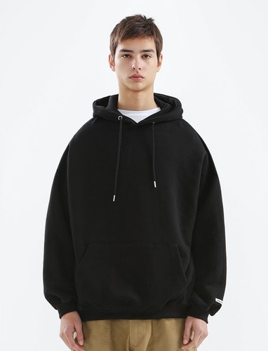Buzo Rustico Hoodie Liso Hombre